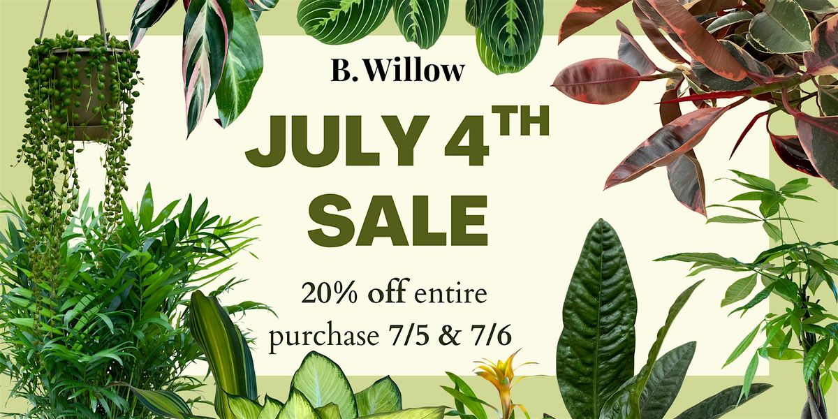 July 4th Weekend Sale!