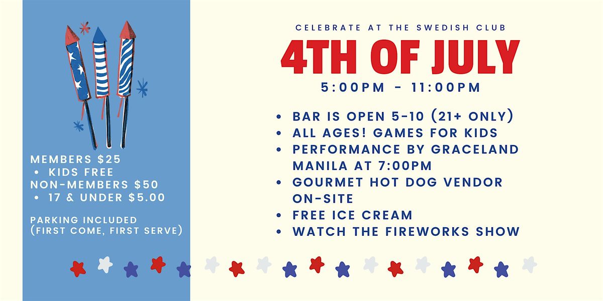 July 4th at the Swedish Club