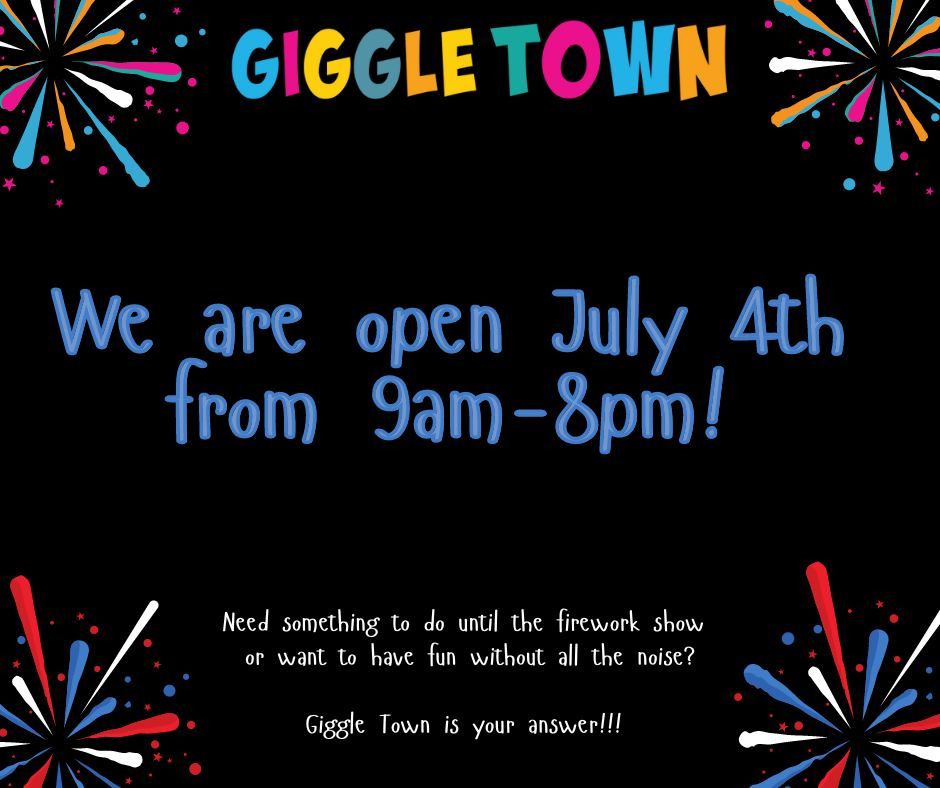 4th of July fun at Giggle Town! 