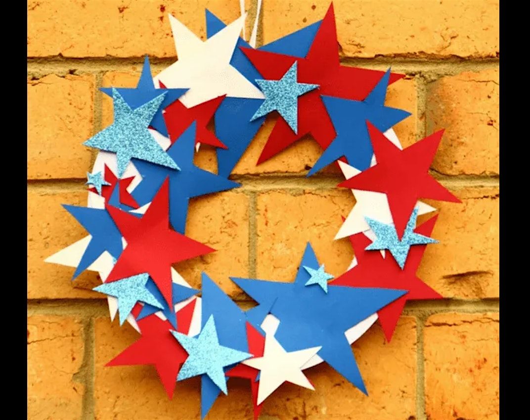 4th of July Star Wreath ages 6 to 10