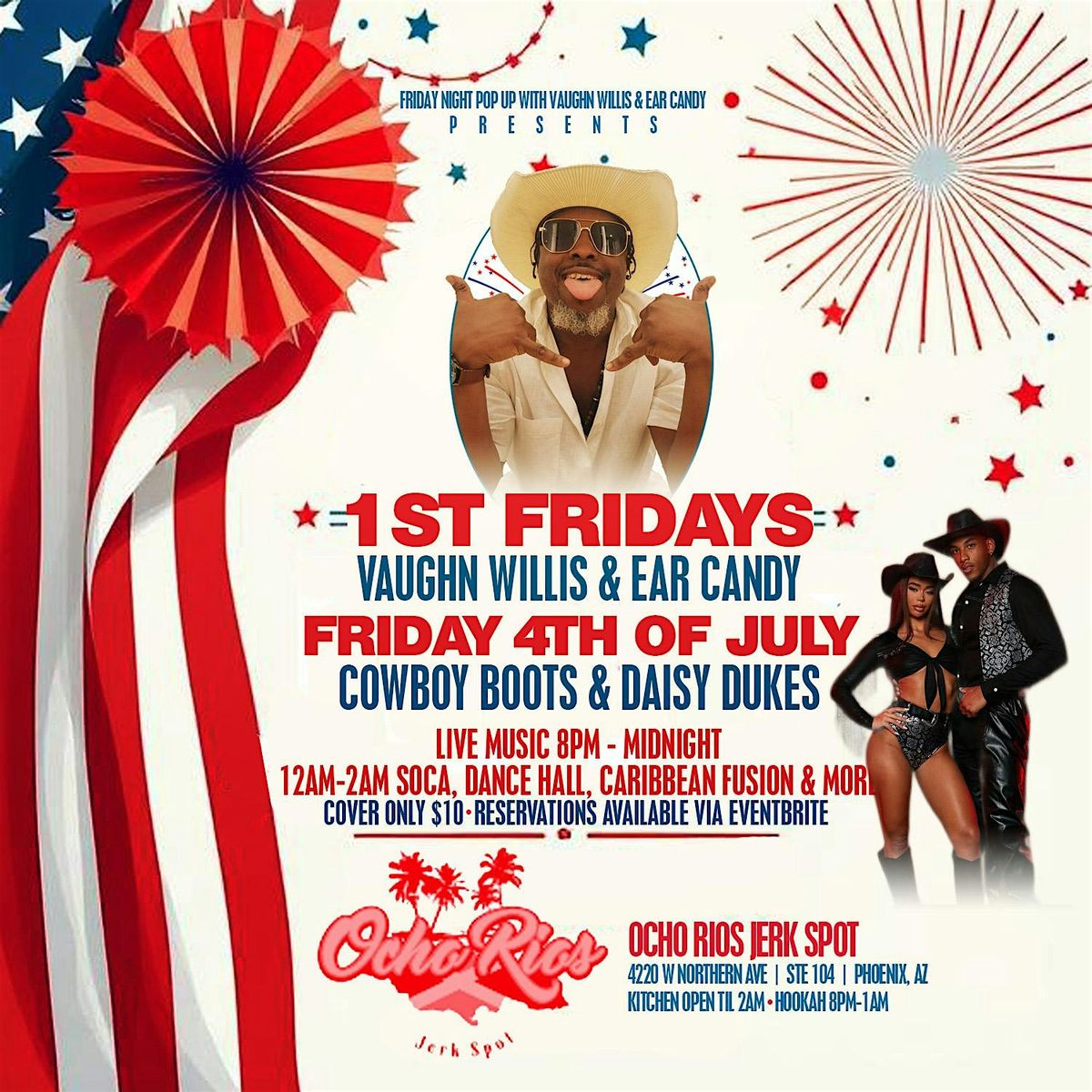 First Fridays with Vaughn Willis and Ear Candy at Ocho Rios