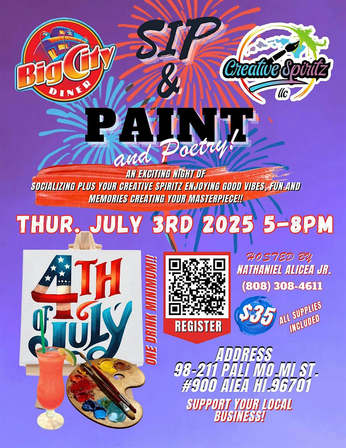 4th of July Sip & Paint