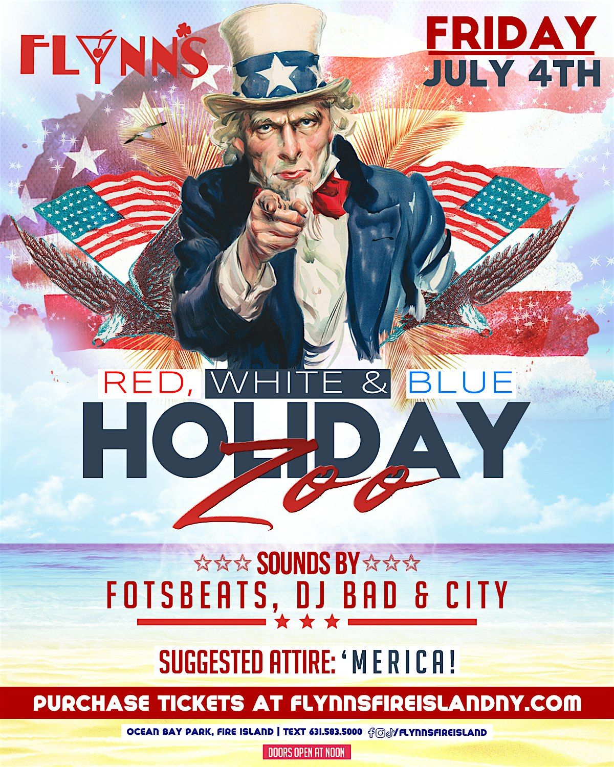 RED, WHITE, & BLUE HOLIDAY ZOO