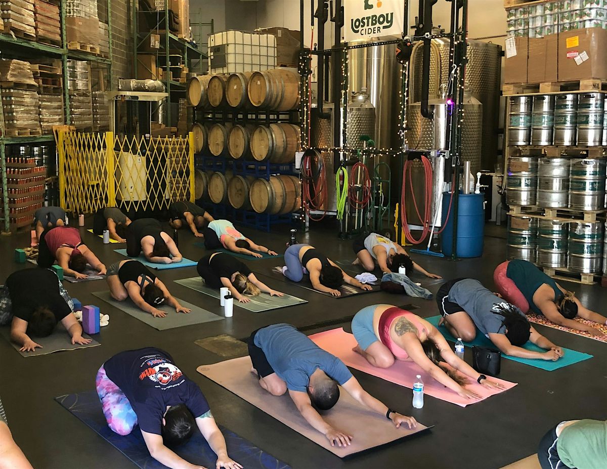 July 4th Yoga at Lost Boy Cider