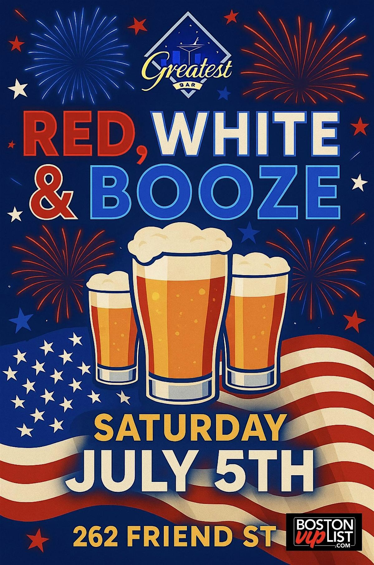 Red, White, and Booze Party @ The Greatest Bar
