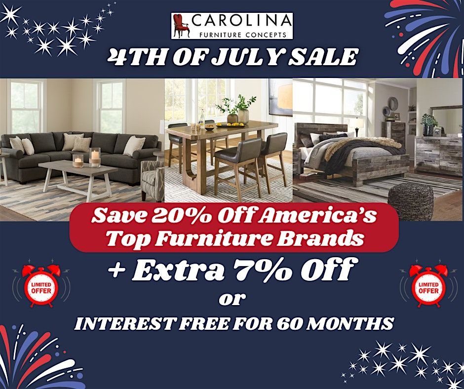 4th of july furniture sale