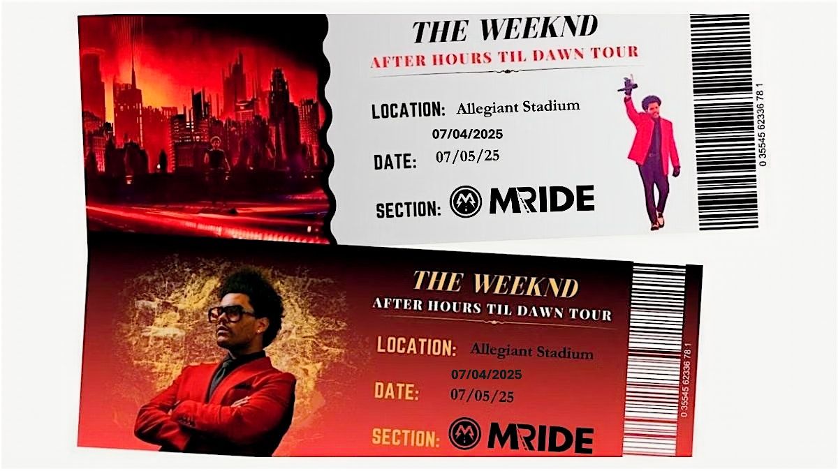 THE WEEKND concert Bus from WESTGATE Las Vegas Resort JULY 4TH & 5TH