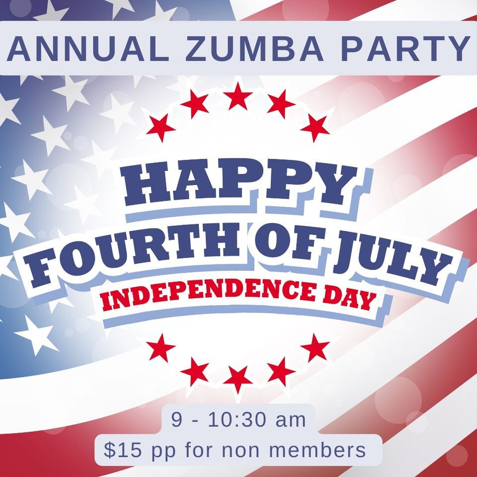 4th of July Zumba Celebration Fitness GroupX Zumba