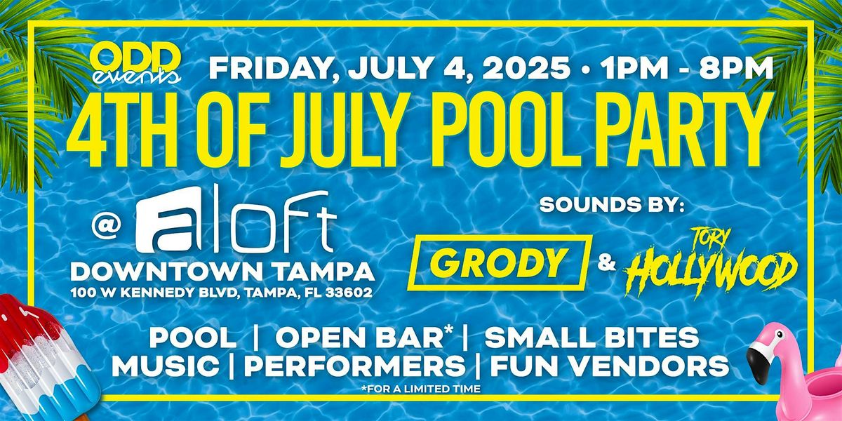 Odd Sox's 4th of July Pool Party at Aloft Downtown Tampa