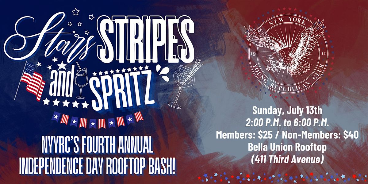 Stars, Stripes, & Spritz Annual Independence Day Rooftop Bash