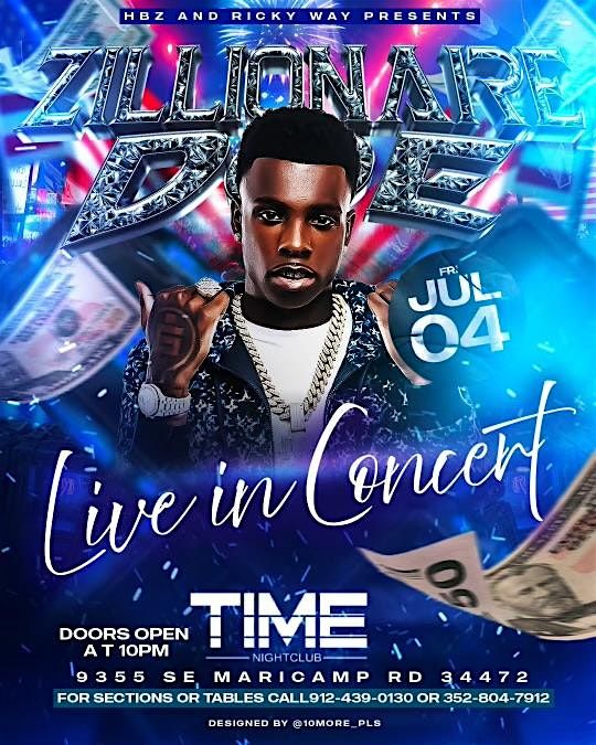Zillionaire Doe Live In Concert