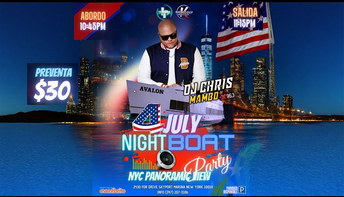 4 of July night boat party