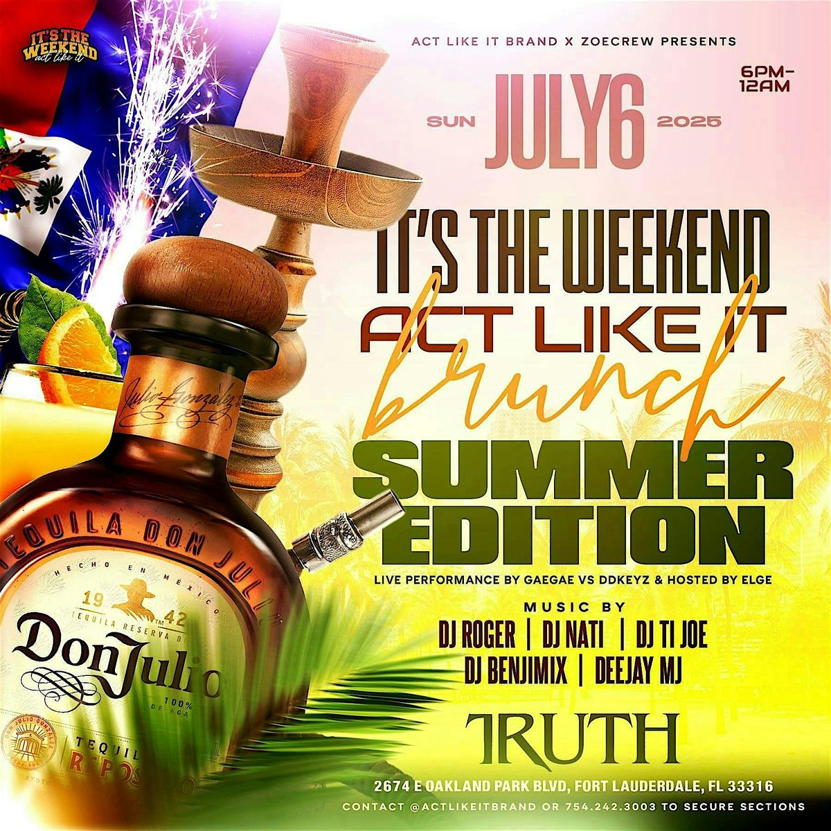 It's The Weekend, Act Like It Brunch (Summer Edition)