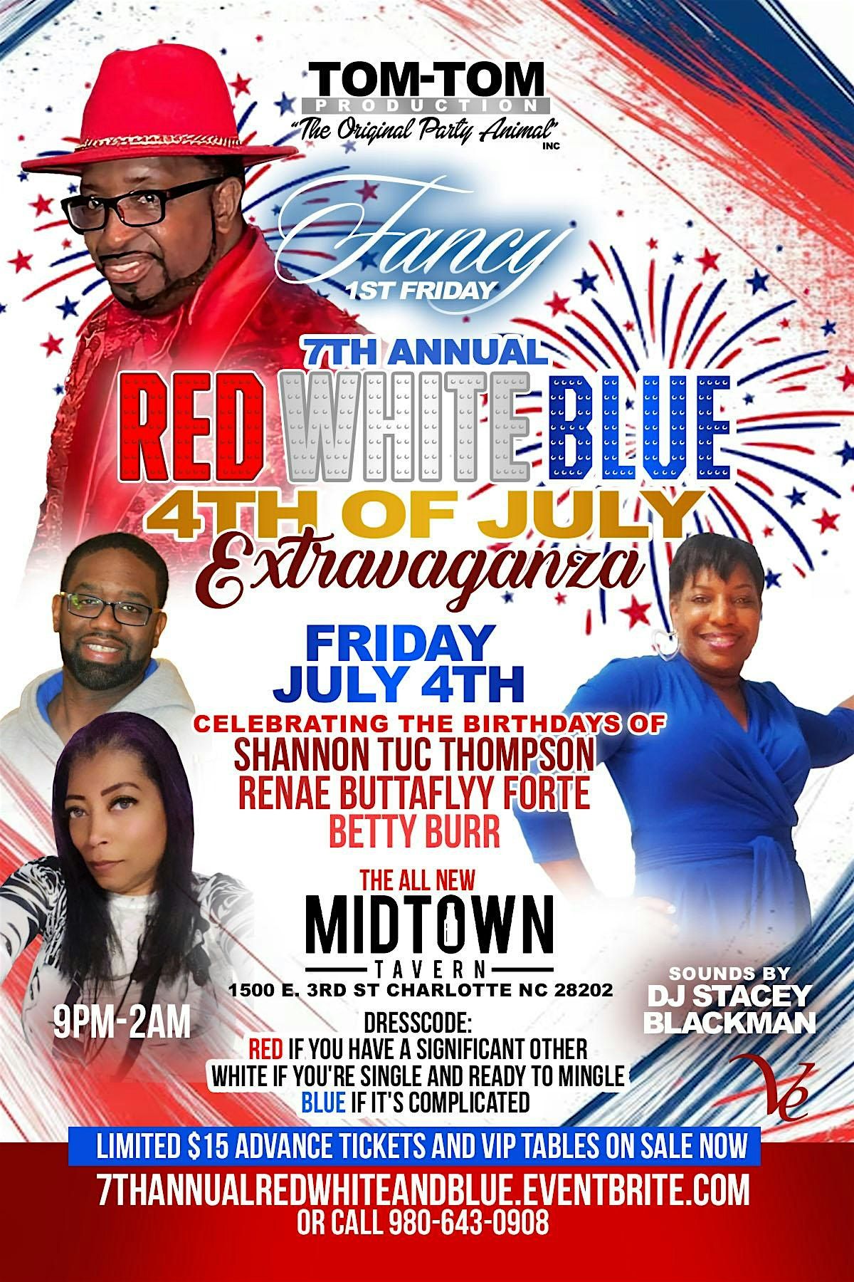 Tom-Tom's 7th Annual Red, White And Blue 4th Of July Extravaganza