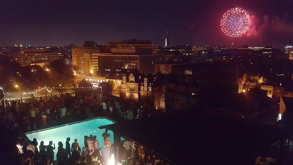 July 4th Fireworks at the Embassy Row Rooftop: Open Bar, Dinner, Live Music