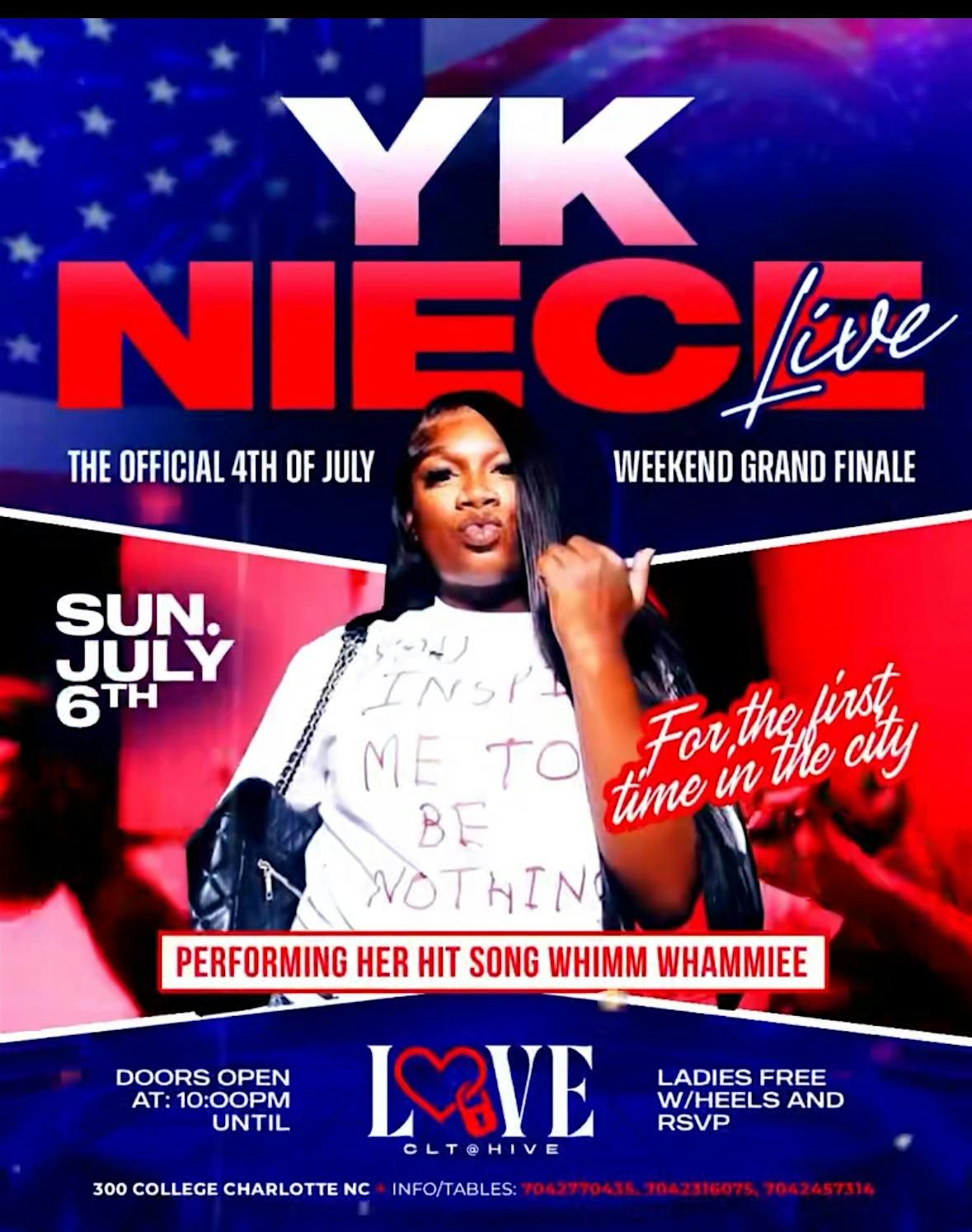 YK NIECE LIVE AT CLUB LOVE!