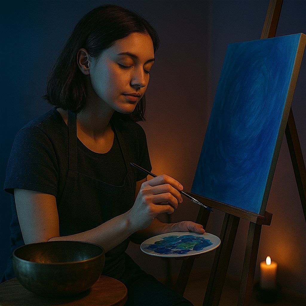 Paint and Sound Bath - Quiet, Solo, Reflective