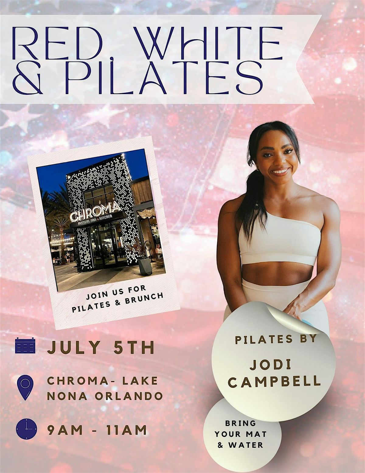 Red, White & PILATES - ORLANDO (JULY 5th)