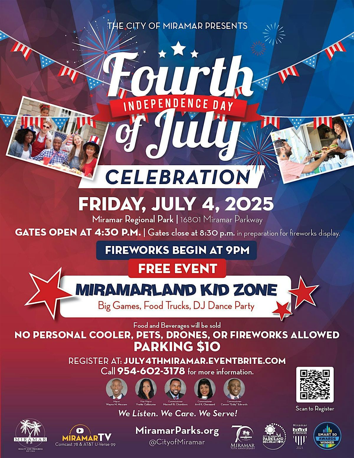 4th of July Celebration and Fireworks Display at Miramar Regional Park!