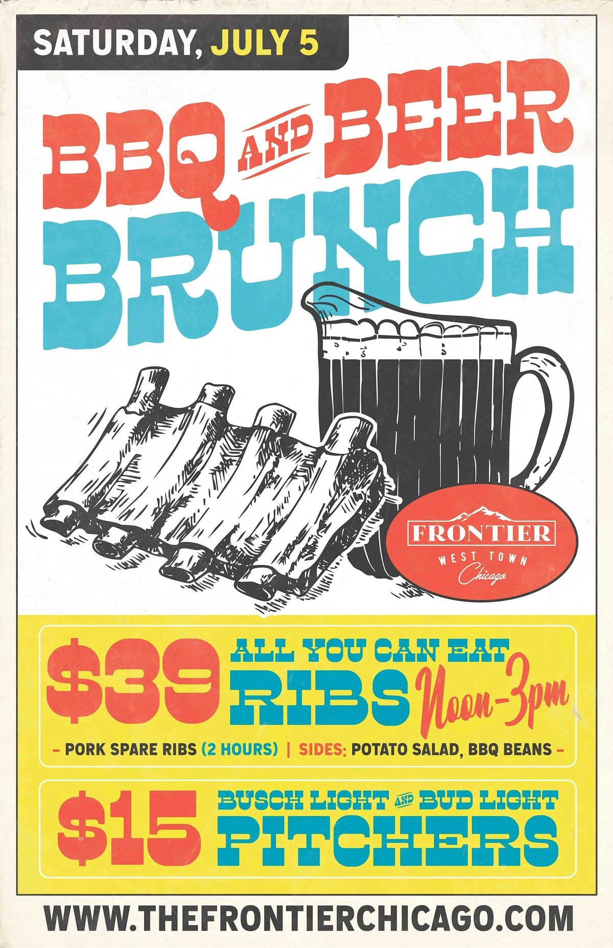 Frontier: BBQ & Beer Brunch July 5th