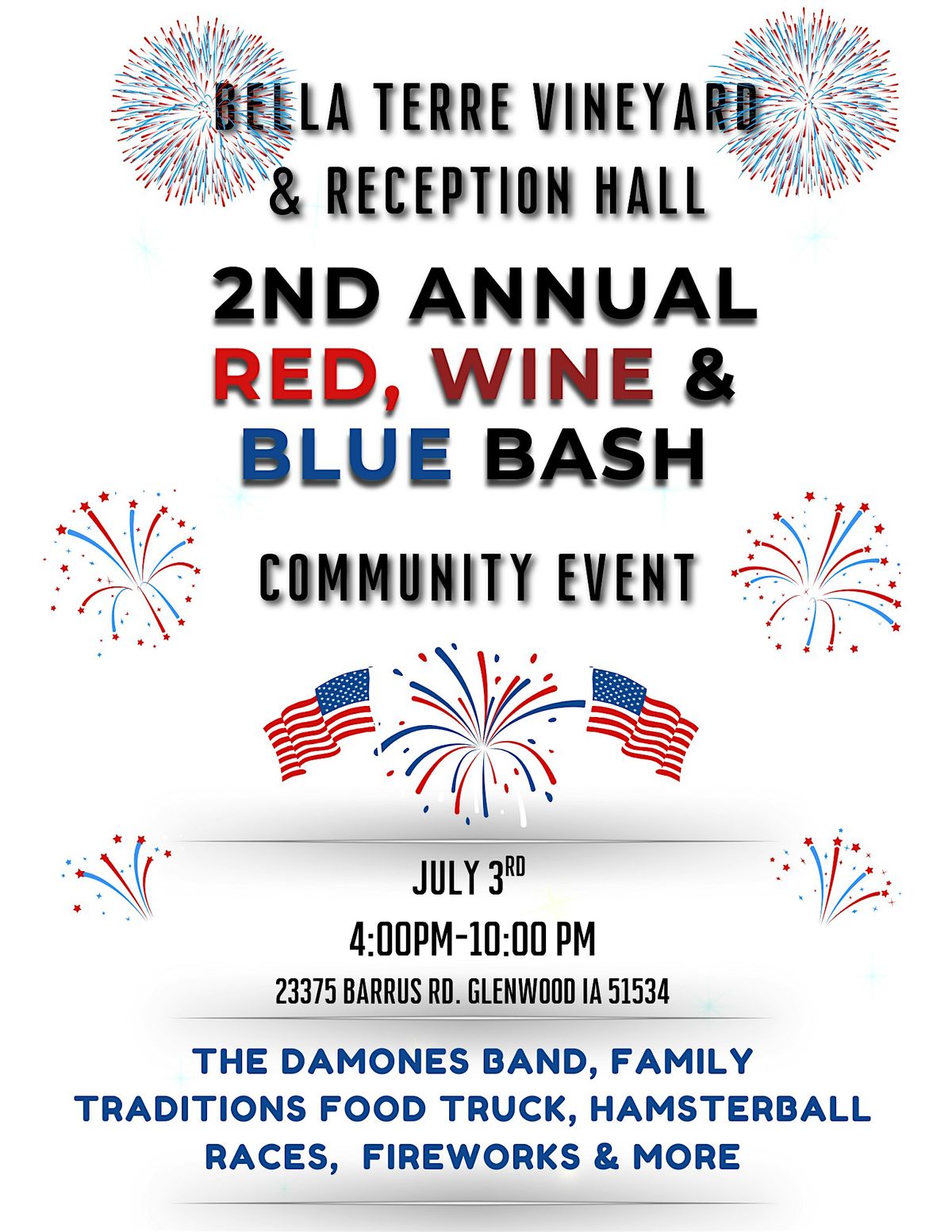 Red, Wine & Blue Bash