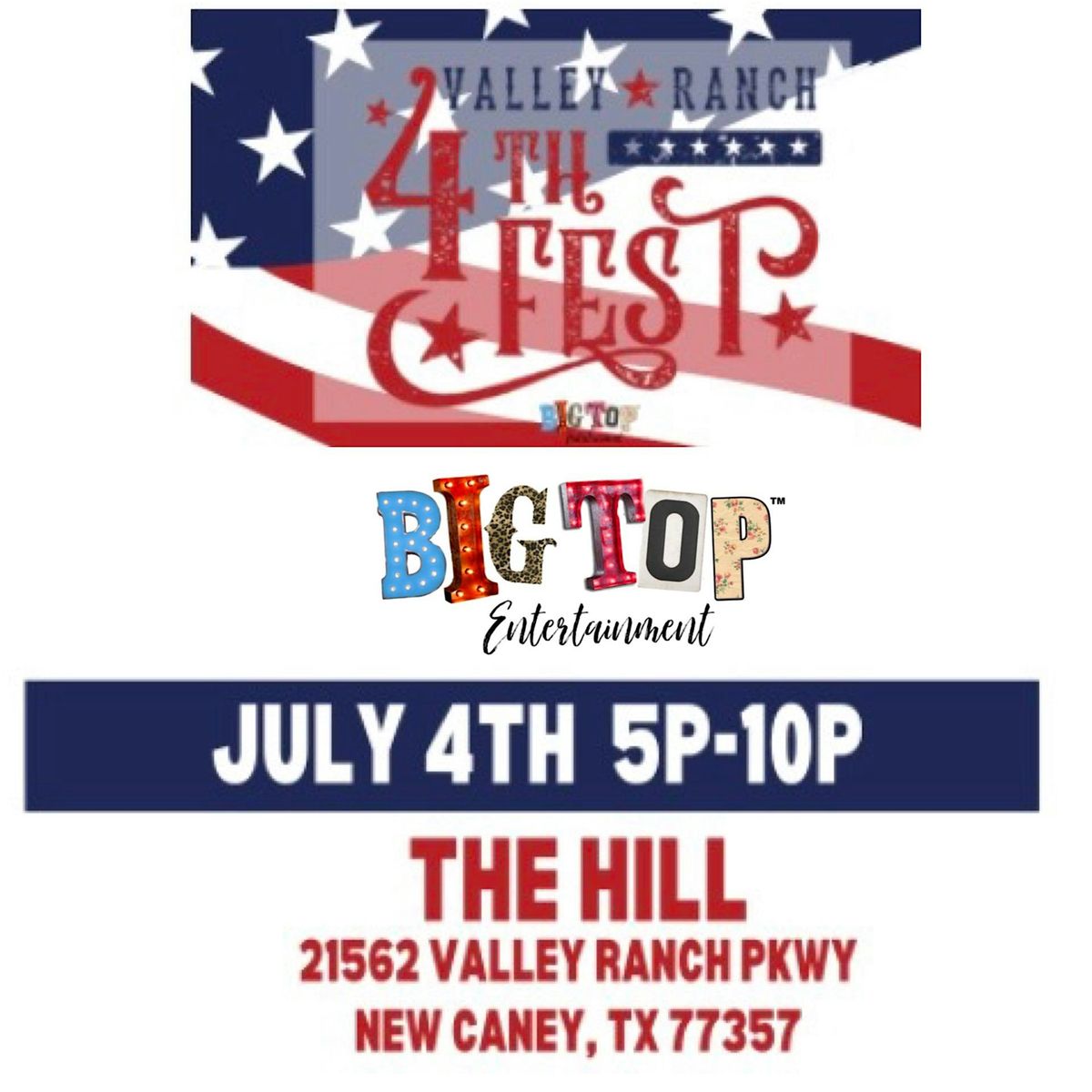4th Fest on The Hill - New Caney | The Hill | July 4, 2025