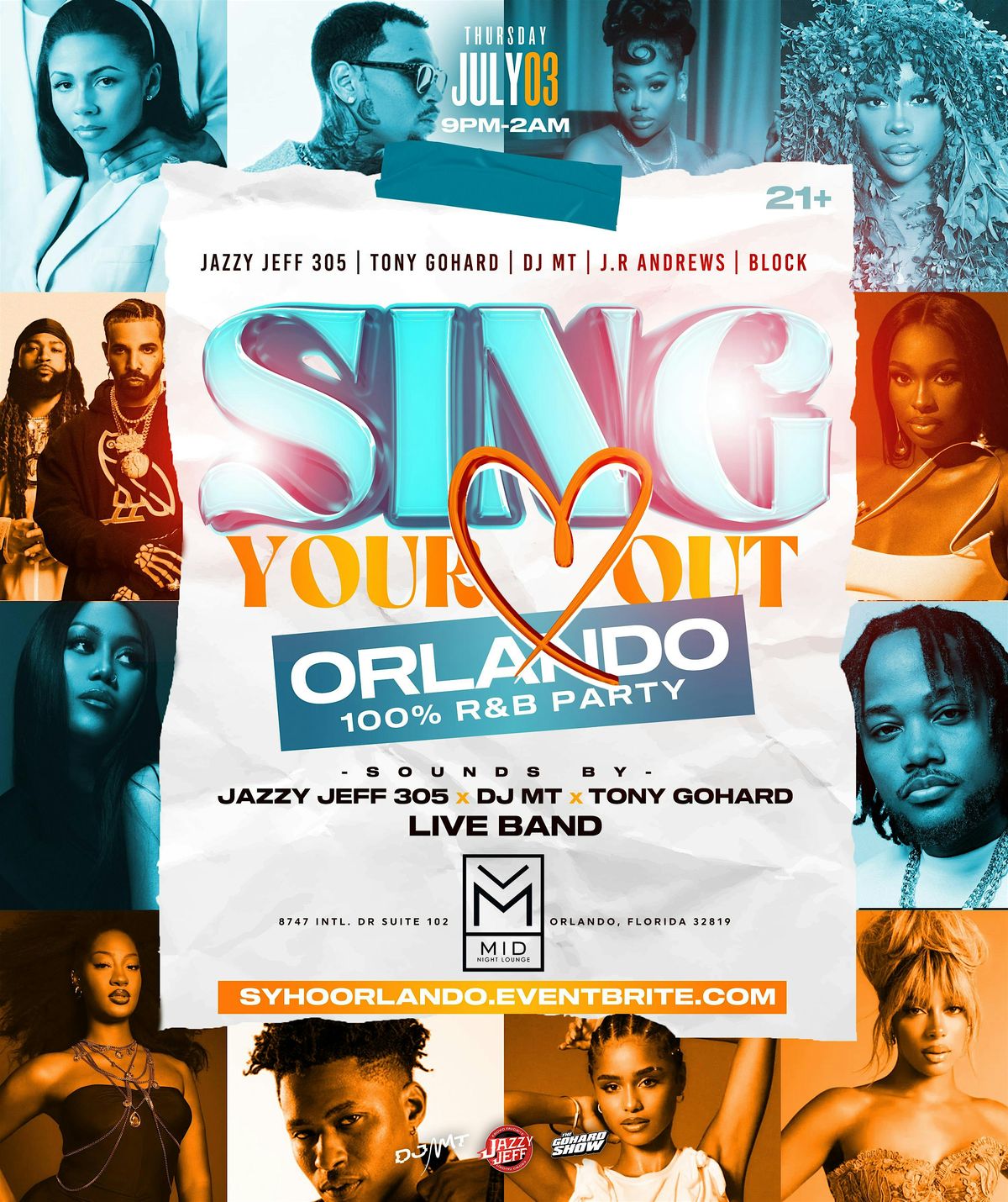 SING YOUR HEART OUT R&B PARTY! INDEPENDENCE DAY WEEKEND!
