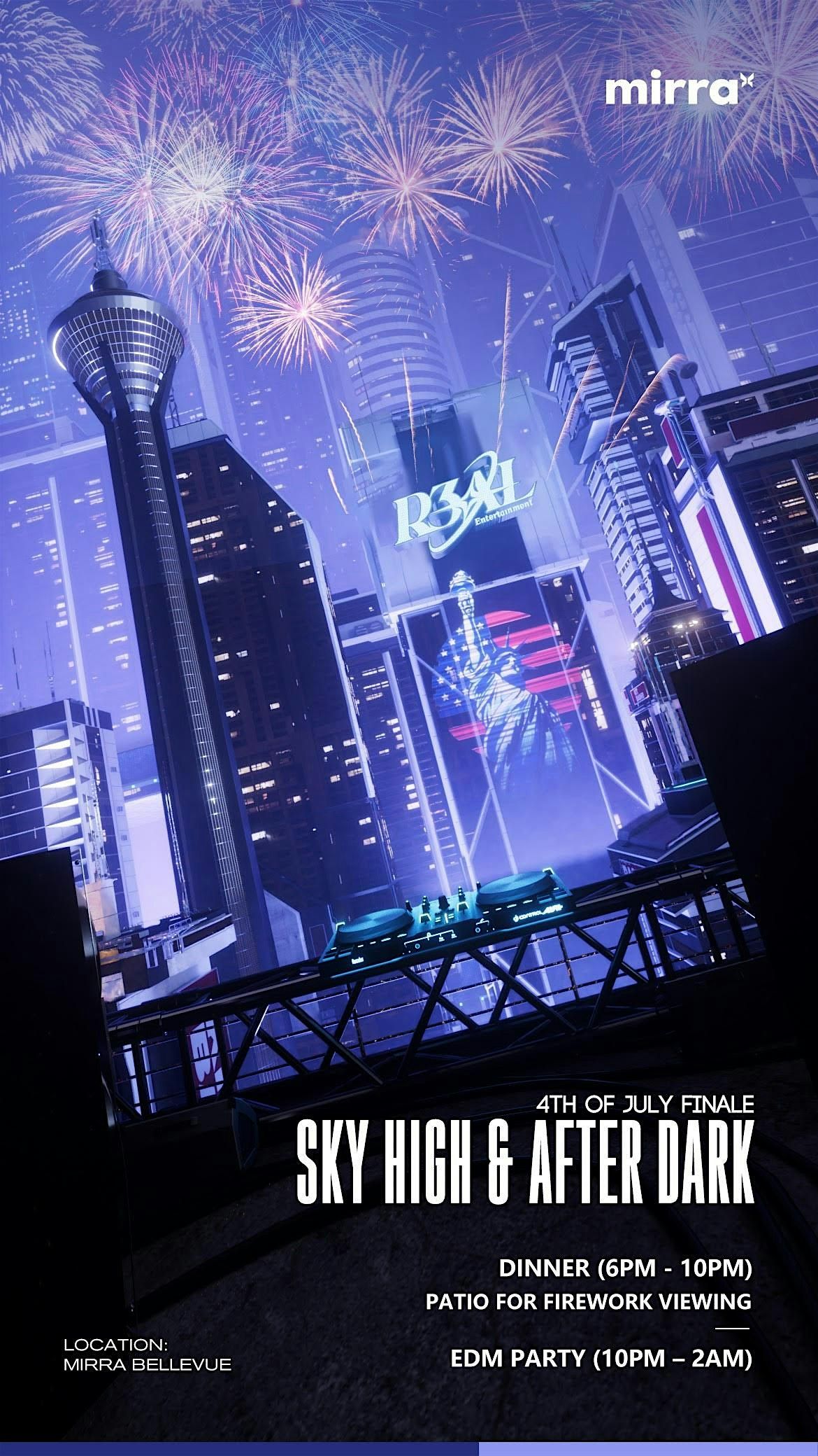 SKY HIGH & AFTER DARK \u2013 YOUR ULTIMATE 4TH OF JULY FIREWORKS + EDM NIGHT!
