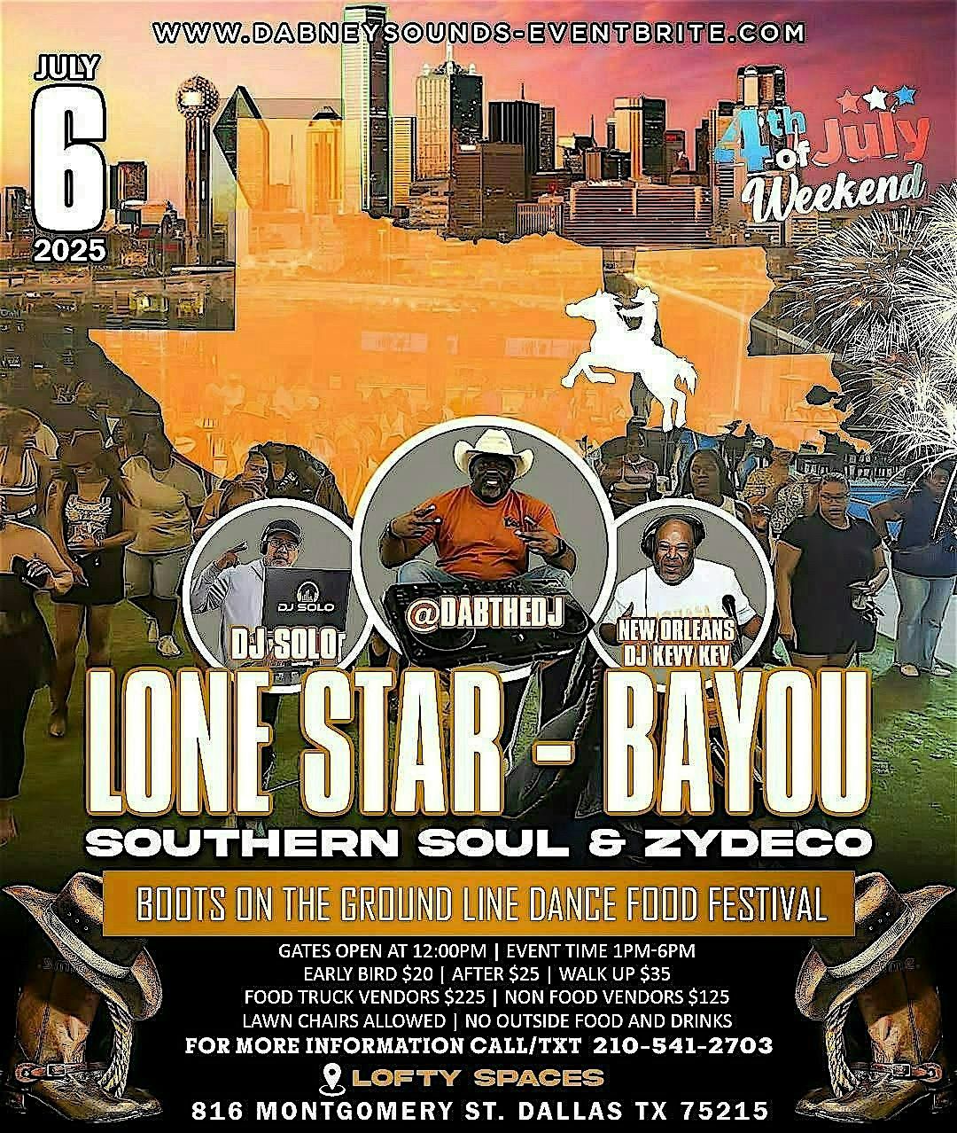 Lone Star-Bayou Boots on the Ground Line Dance Food Festival
