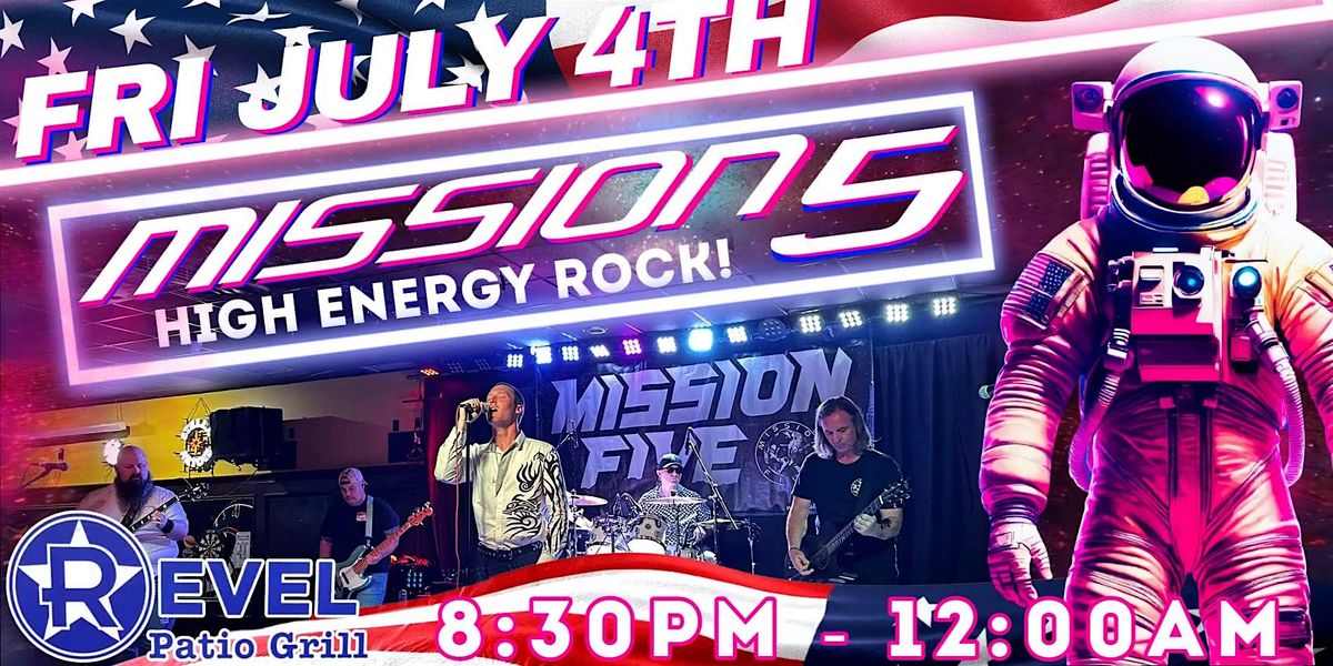 Mission 5 - High Energy Rock at The Revel! (Ticketed Event)