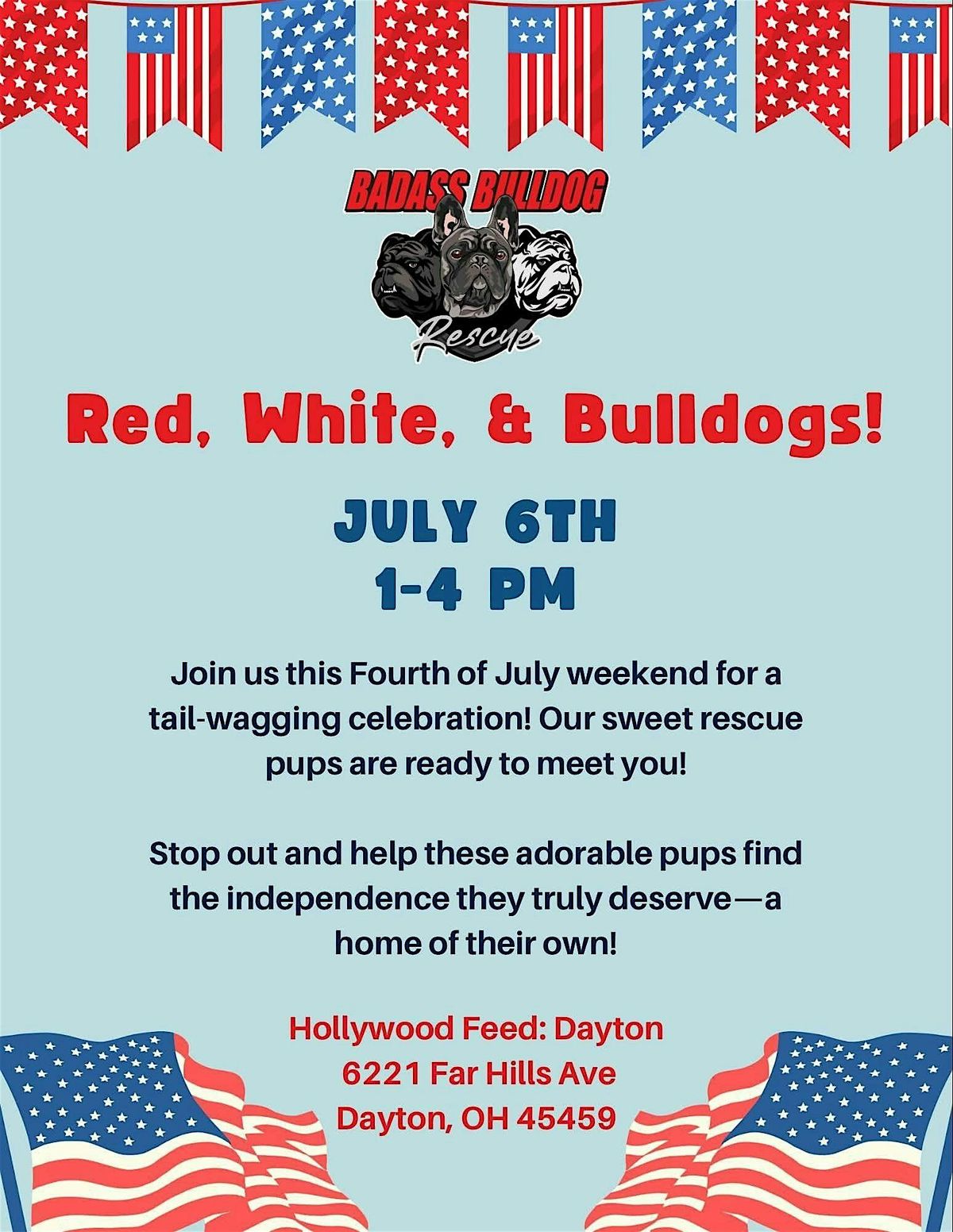 Red, White, & Bulldogs