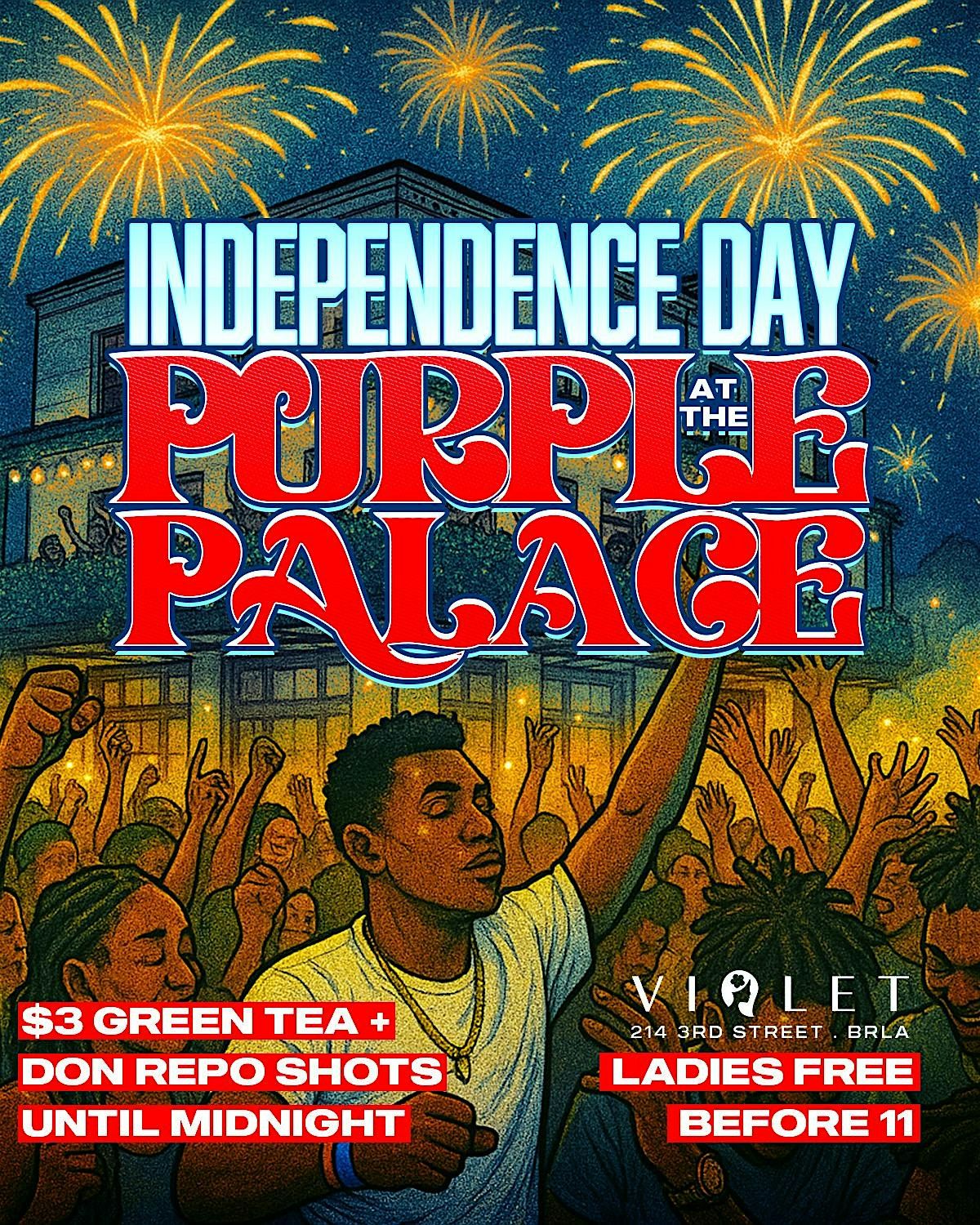 Independence Day at the Purple Palace