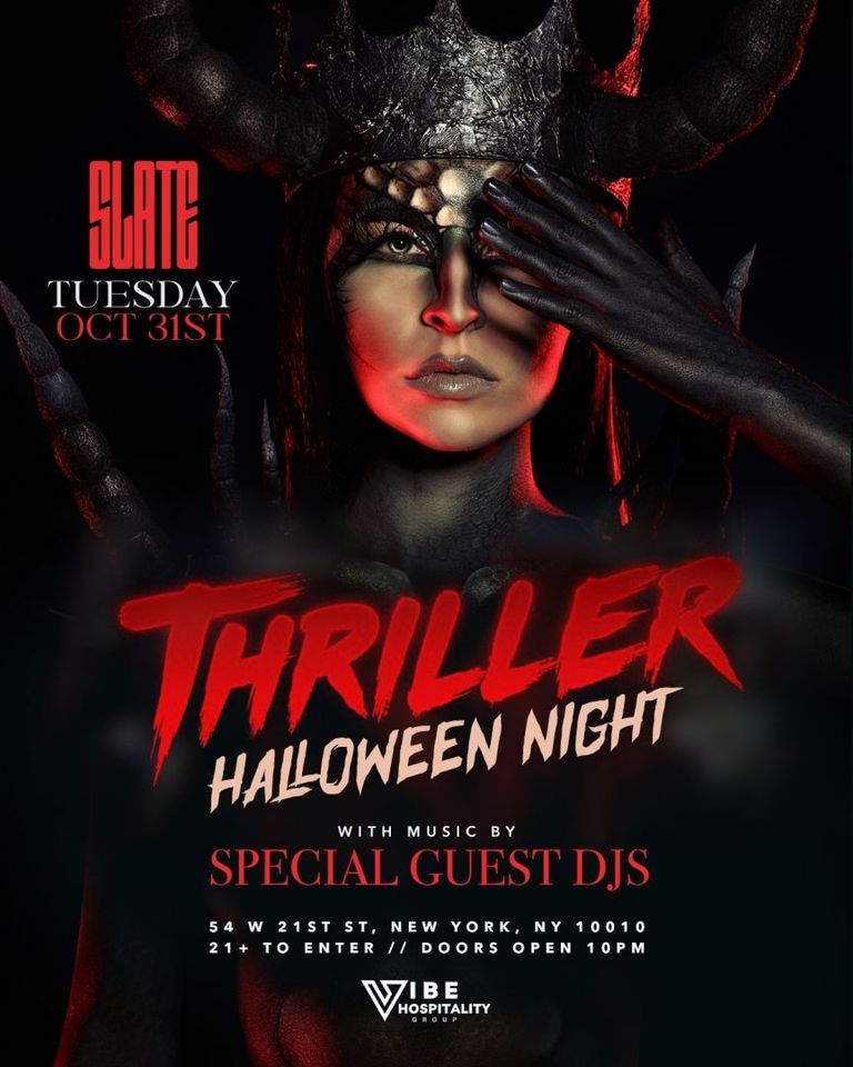 Halloween Thriller at Slate NYC - 10\/31 Halloween Night