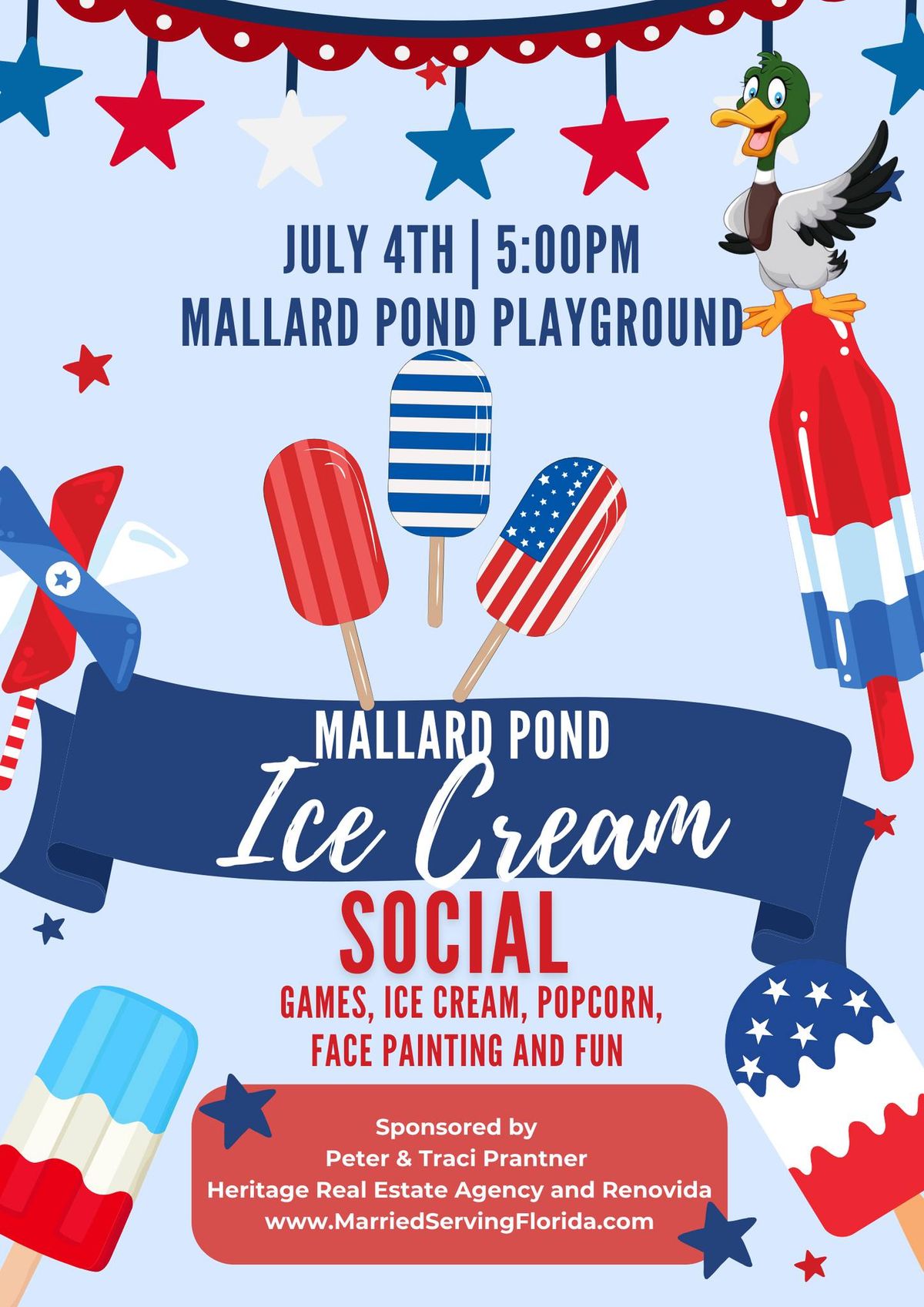 HOMEOWNERS Ice Cream Social | Mallard Pond, Saint Cloud, Florida | July ...