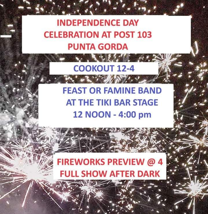 4th of July Celebration and Cookout | American Legion, Punta Gorda, FL ...