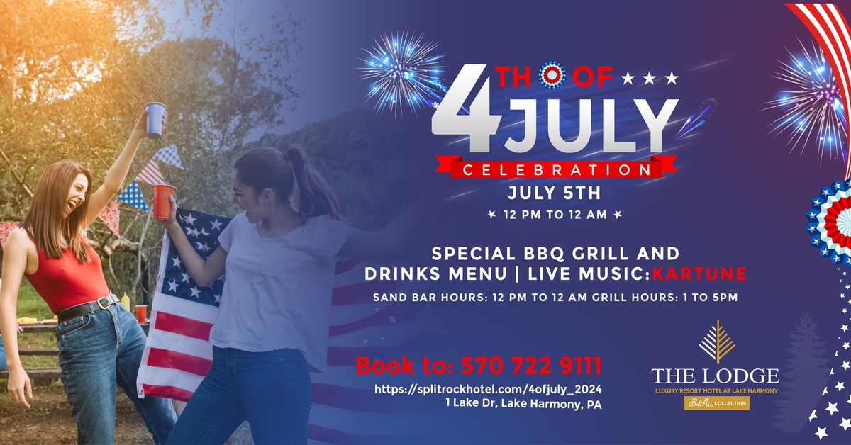 Independence Day Celebration - 4th of July (on July 5th) at Split Rock Resort