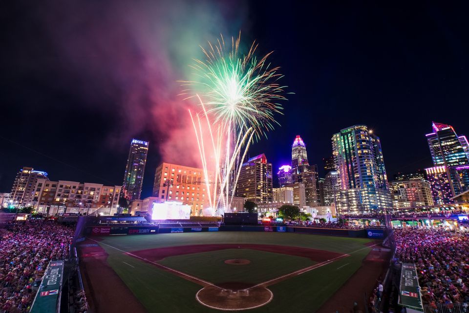 4th Of July WBT SkyShow & Knights Baseball Game At Truist Field ...