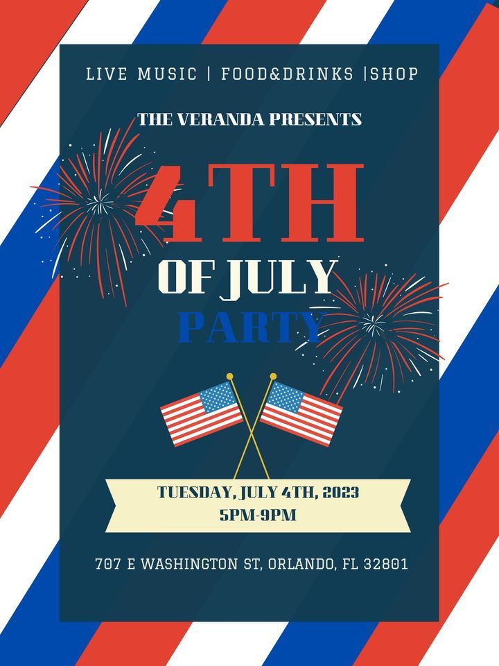 4th of July Party at Thornton Park Veranda Thornton Park, Orlando, FL