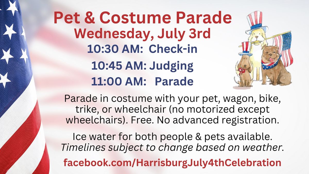 Pet & Costume Parade on Riverfront