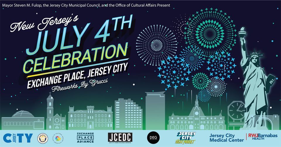 Jersey City 4th of July Fireworks Celebration Exchange Place, Jersey