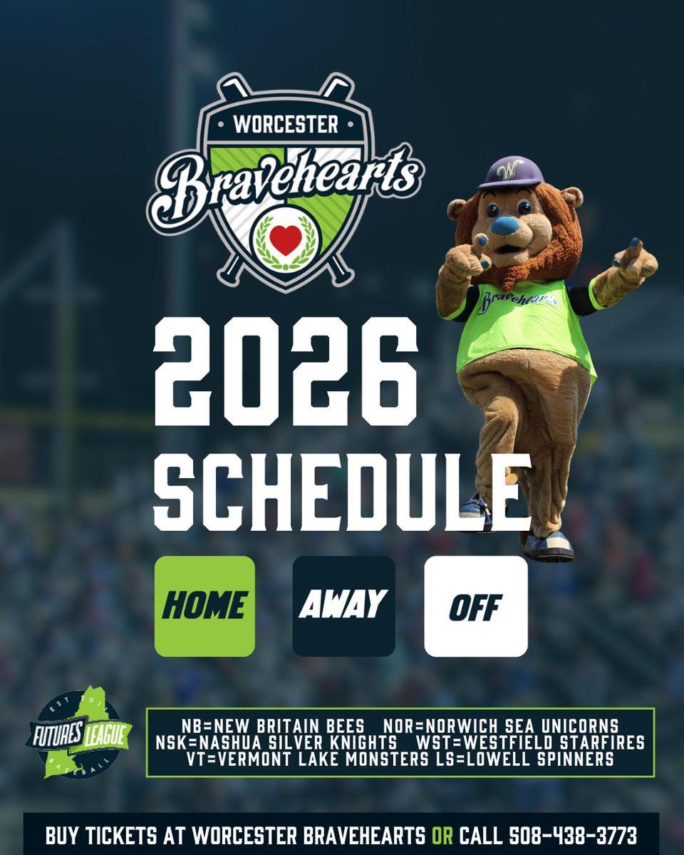 Vermont Lake Monsters at Worcester Bravehearts at Fitton Field