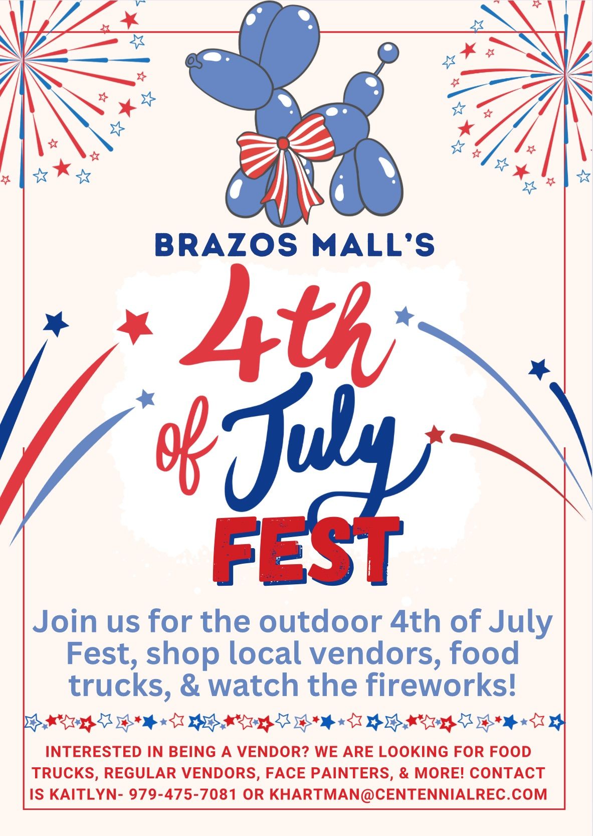 Brazos Mall First Annual 4th of July Fest The Brazos Mall, Lake