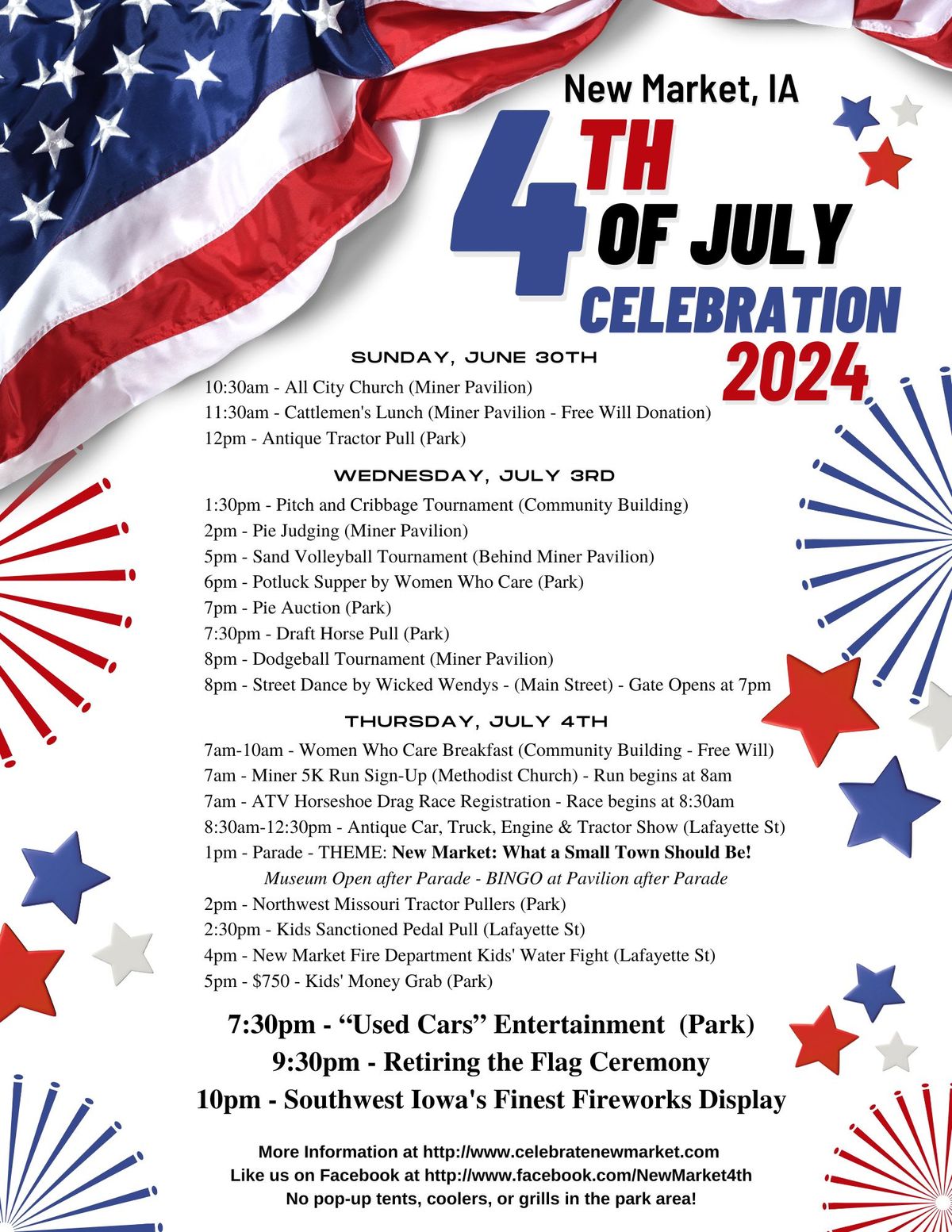 Official New Market 4th of July Celebration | City of New Market Iowa ...